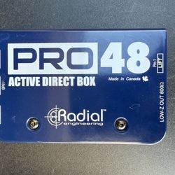 Radial Engineering Pro48 Active 48-Volt Compact Active Direct Box PRO-48
