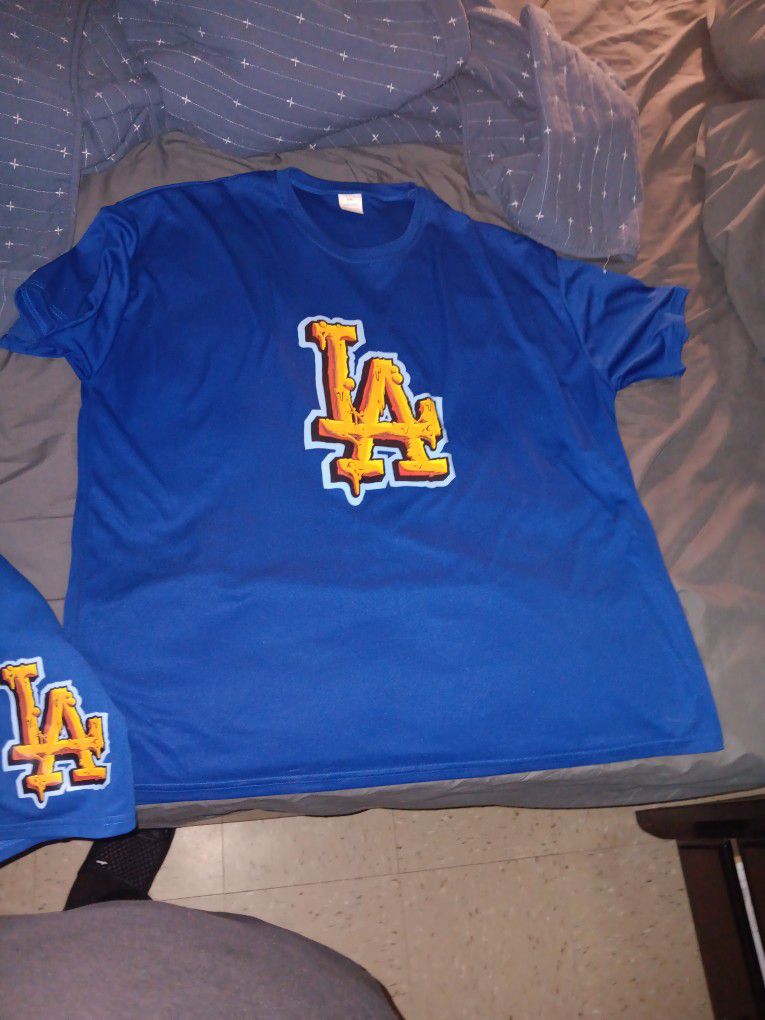 Customize LA Dodgers Shirth&Shorts Sz 2XL 
