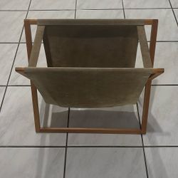 Suede Magazine Rack