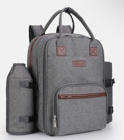 Allcamp Picnic Backpack 4 Person with Blanket Insulated Waterproof Cooler