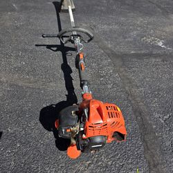 Echo srm225 weed wacker with brush cutter blade attachment