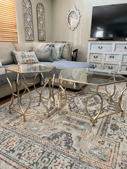 Two beautiful octagon shape tables