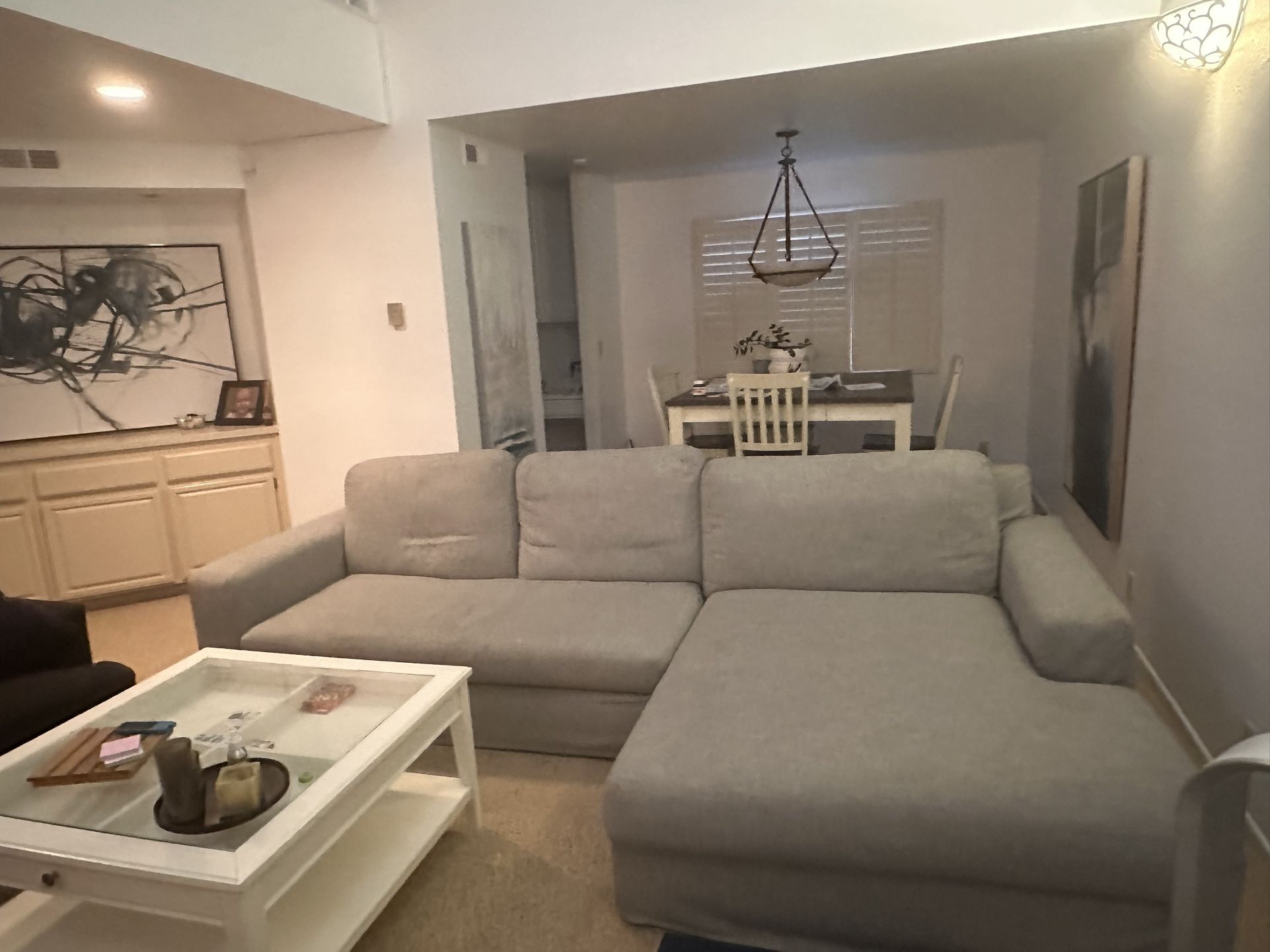 Pottery Barn Right Arm Chaise Sofa