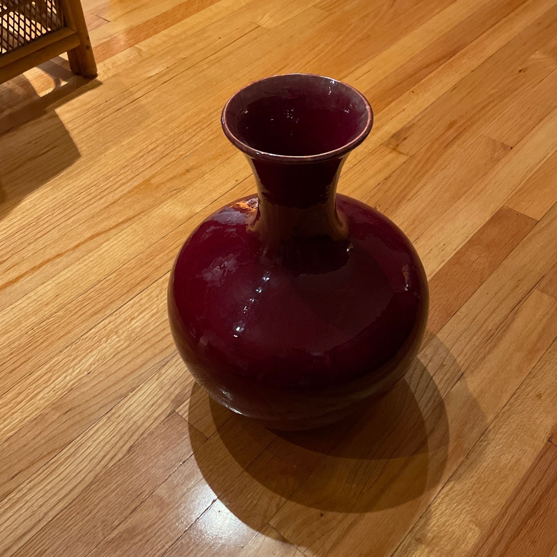 Burgundy Vase 16” High