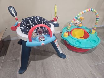 Baby Chair and Activity Center Clean Both $25