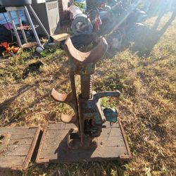 Simplex 320A Reel Jacks 10 Ton Pair on Orig. Wooden Bottoms- Vintage