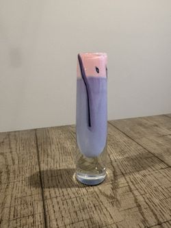 Hand Blown Art Glass Vase 
