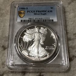 1986-S 1oz Silver Eagle Proof $1