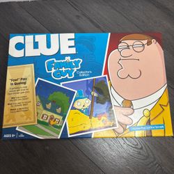 Clue Family Guy Collectors Edition Board Game 2010 Hasbro Complete