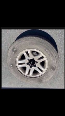 1 X LT265/70r17 6x5.5 6x139.7  Stock Tacoma Tundra 4Runner Sequoia Rim Wheel Yukon Tahoe Good Treads Tire!!!!!!!!!!!!!