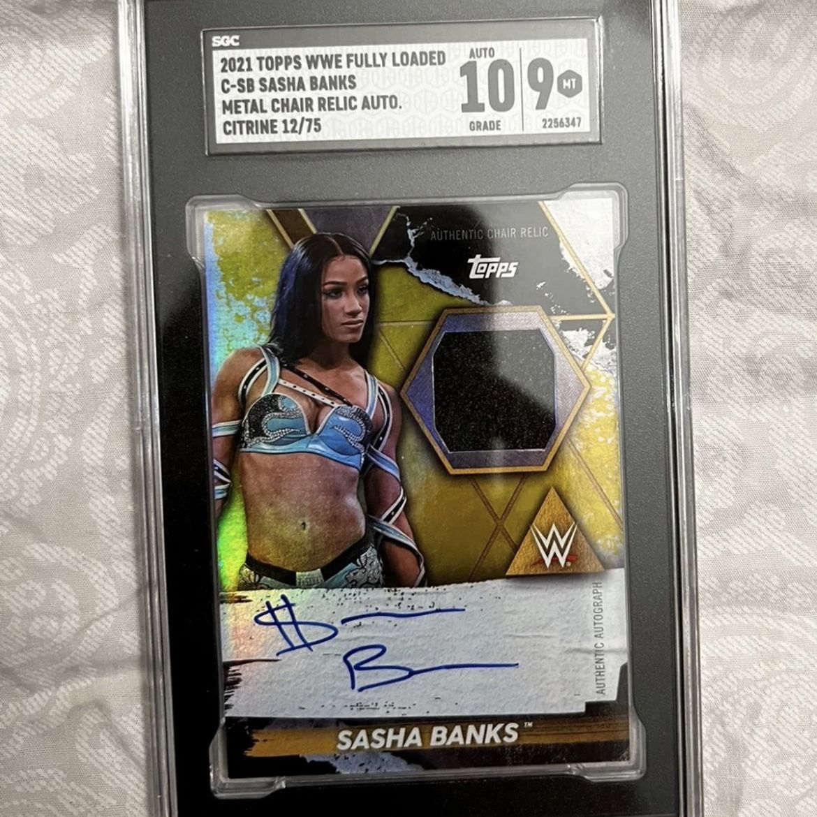 graded wwe cards Sasha Banks 2014 NXT Topps ROOKIE Card SGC 9.5 – The Wrestling Universe Graded Cards – rock and