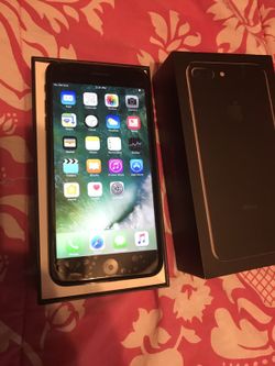 IPHONE 7 plus 256gb jet black factory unlocked