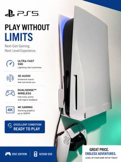 PlayStation 5 Disc Edition – Excellent Condition – Ready to Play