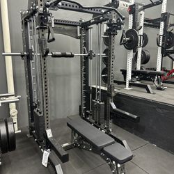 Vesta Fitness PRO SERIES Ultimate Half Rack Functional Trainer w/Smith Machine Bar | 320lb Stack | Gym Equipment | Fitness | Commercial | Squat Rack 