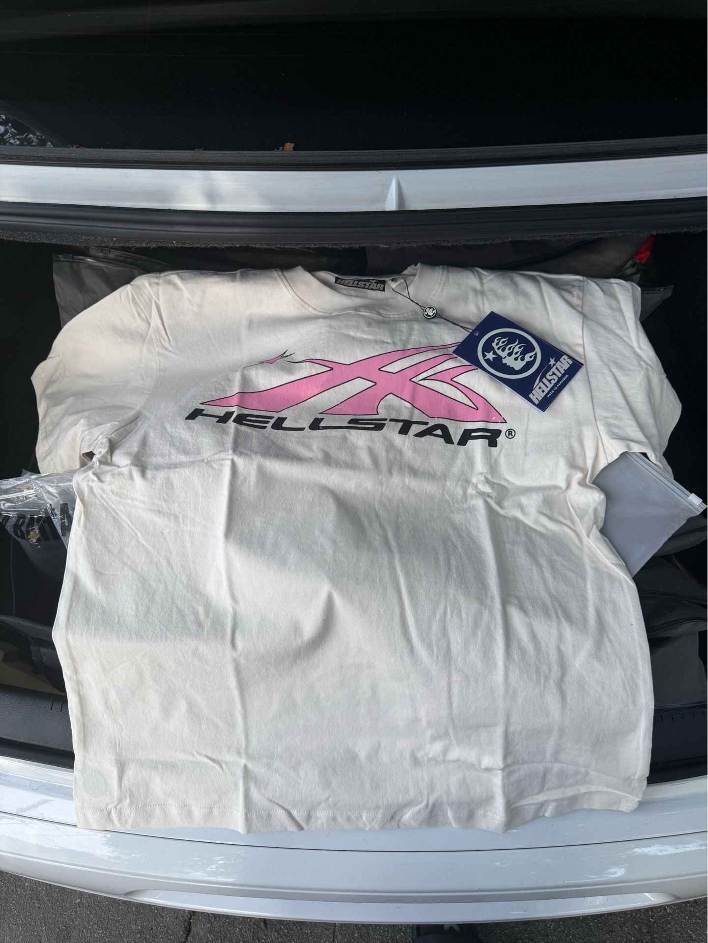 Hellstar White/Pink Tee