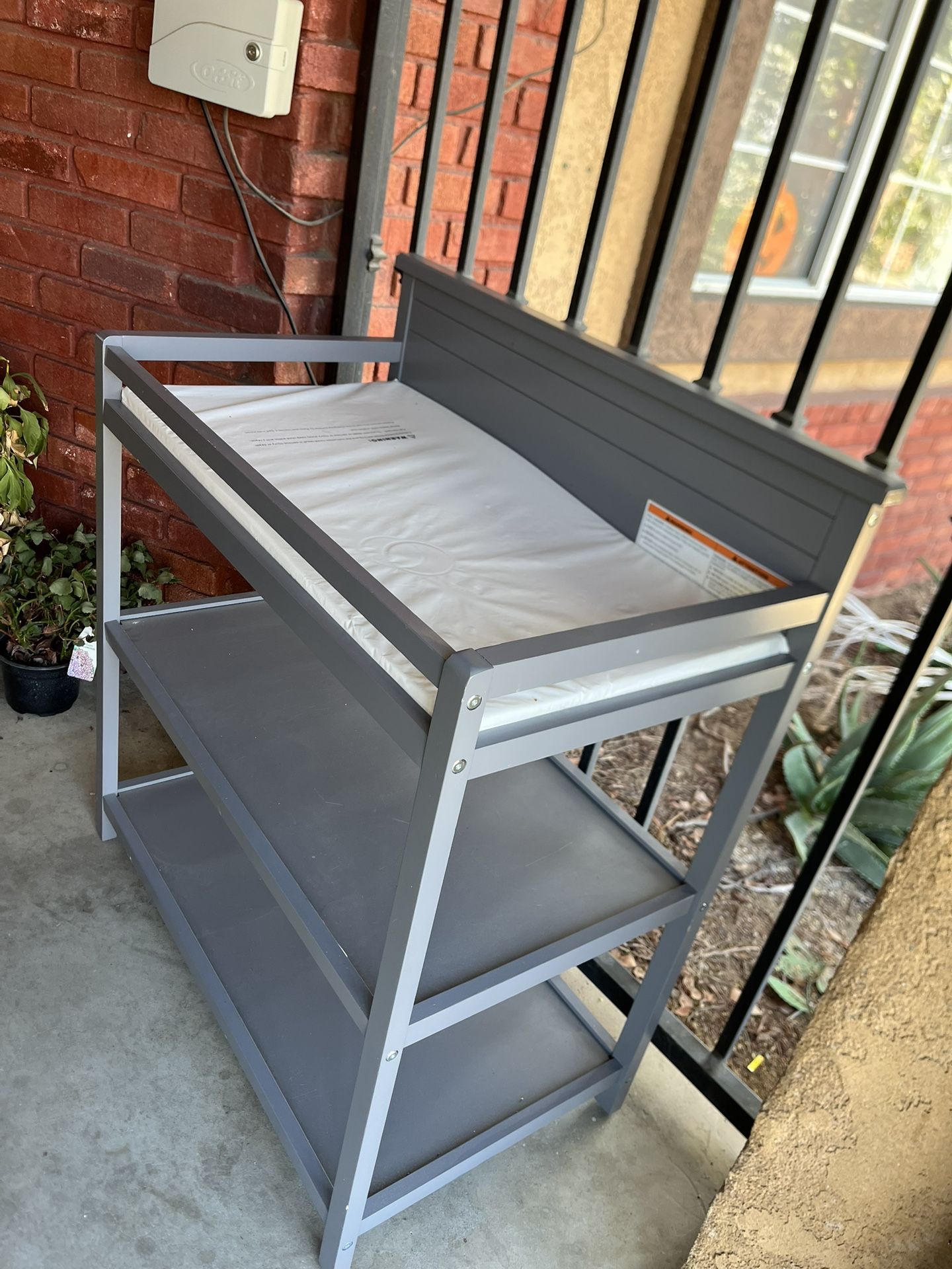 Crib and changing Table