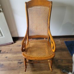 REDUCED- Antique Lincoln Rocking Chair Victorian Lovely