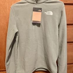 NEW The North Face Glacier 1/4 Zip Fleece Pullover Unisex Size XL - 14/16 Slate Moss - Boys Girls