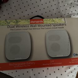 Dual Wireless Wall Mounted Speakers 