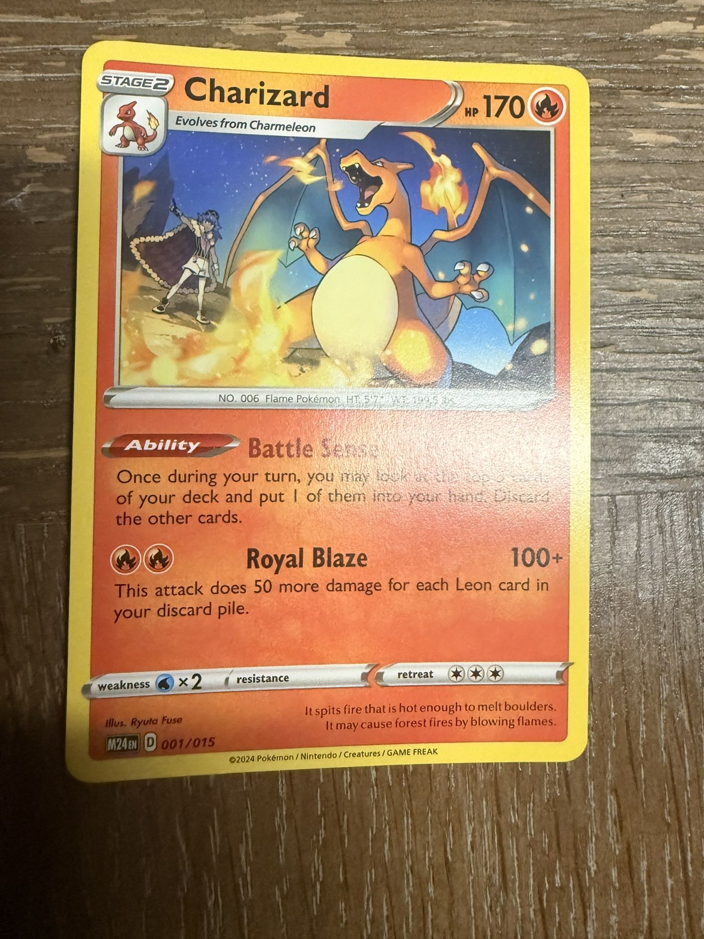 Charizard 2024 Pokemon Card