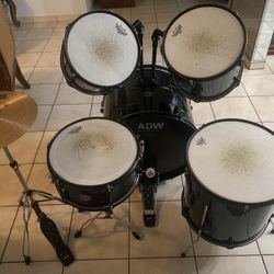 ADW Nebula 5 Black Drum Set (5 Piece) 