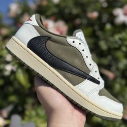 Jordan 1 Low Travis Medium Olive Size 13