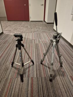 SLIK F143 and Velbon Camera Tripods