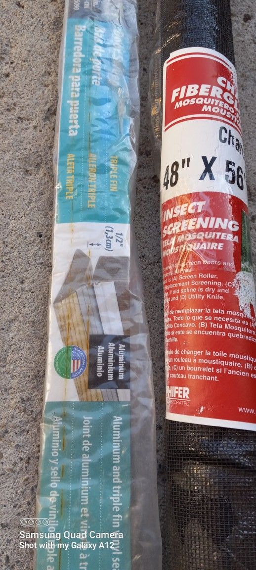 New Door Sweeper And New Fiberglass Insects Door Or Window A Must Buy For Every Home Both $20 Pick Up At Country Club And Grant