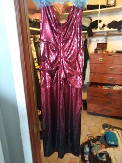 Prom Dress. Sequins Donna Karan couture