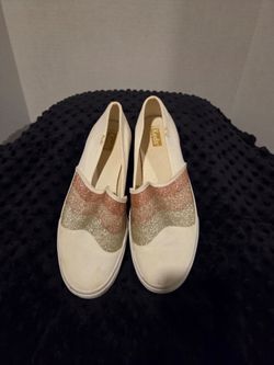 Keds Slip-On Sneakers with Glitter Detail