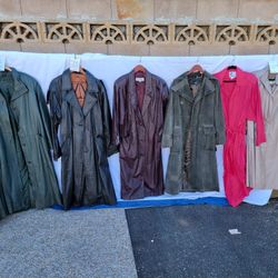 Vintage Trench Coats, - See Last Photo For Price List And SIZES