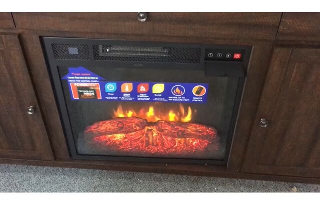 New 🔥 New 🔥 New TV stand with fire place and heater for only 399