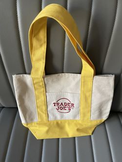 Trader Joes Yellow Canvas Bag (Trader Joes Tote Bag)
