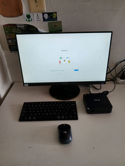 Chromebook mini PC super compact with 6 giga memory incredibly fast.
No more virus and spyreware.  Perfect to surf on internet!
Included amazing Asus 