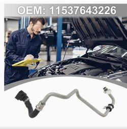 Turbocharger Coolant Return Line Hose with BMW