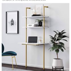 Nathan James Gold White Desk
