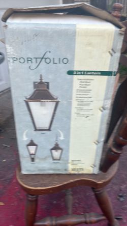 Outside light fixture post wall or hanging