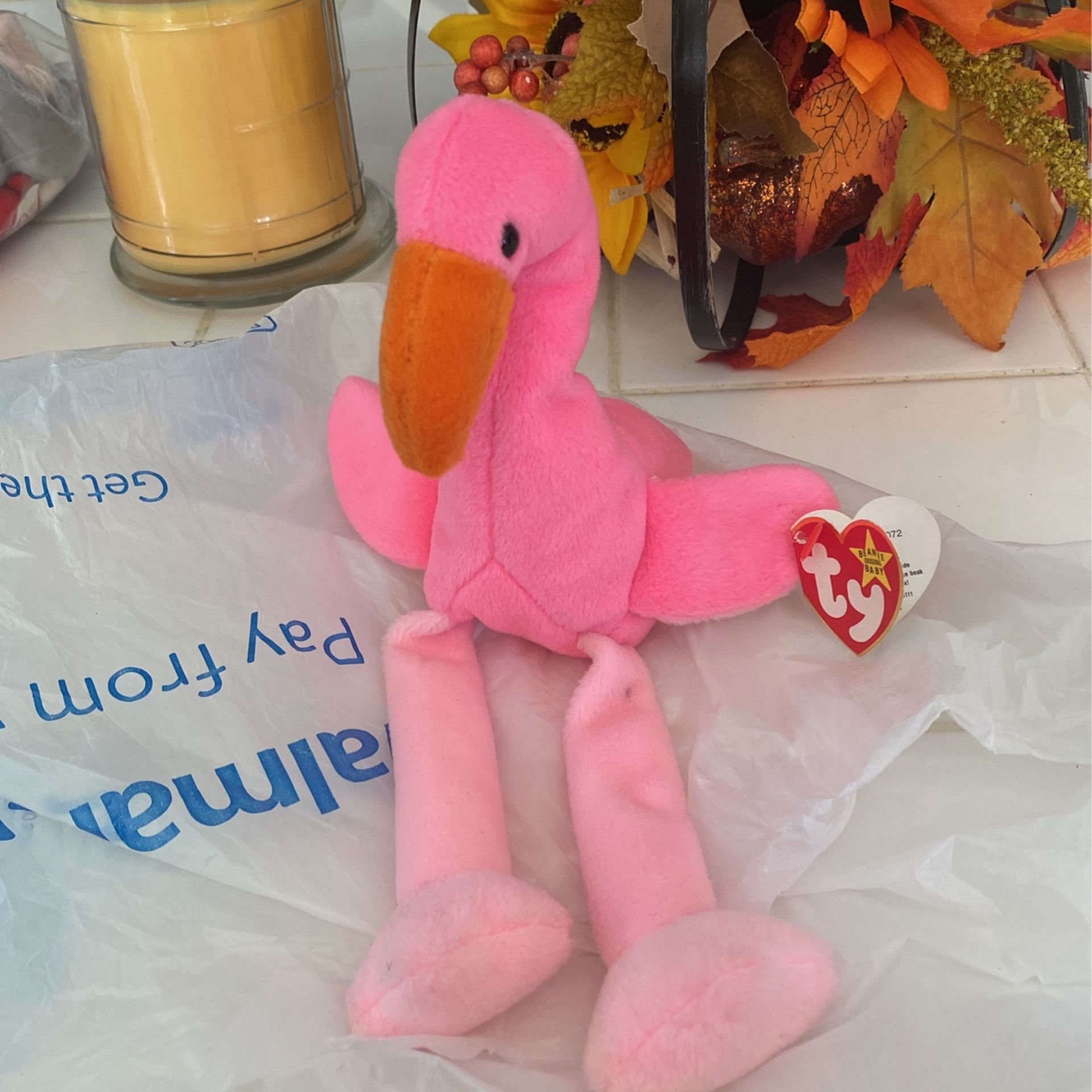 Pinky Style 4072 Original Beanie Baby Rare !! Excellent Condition 