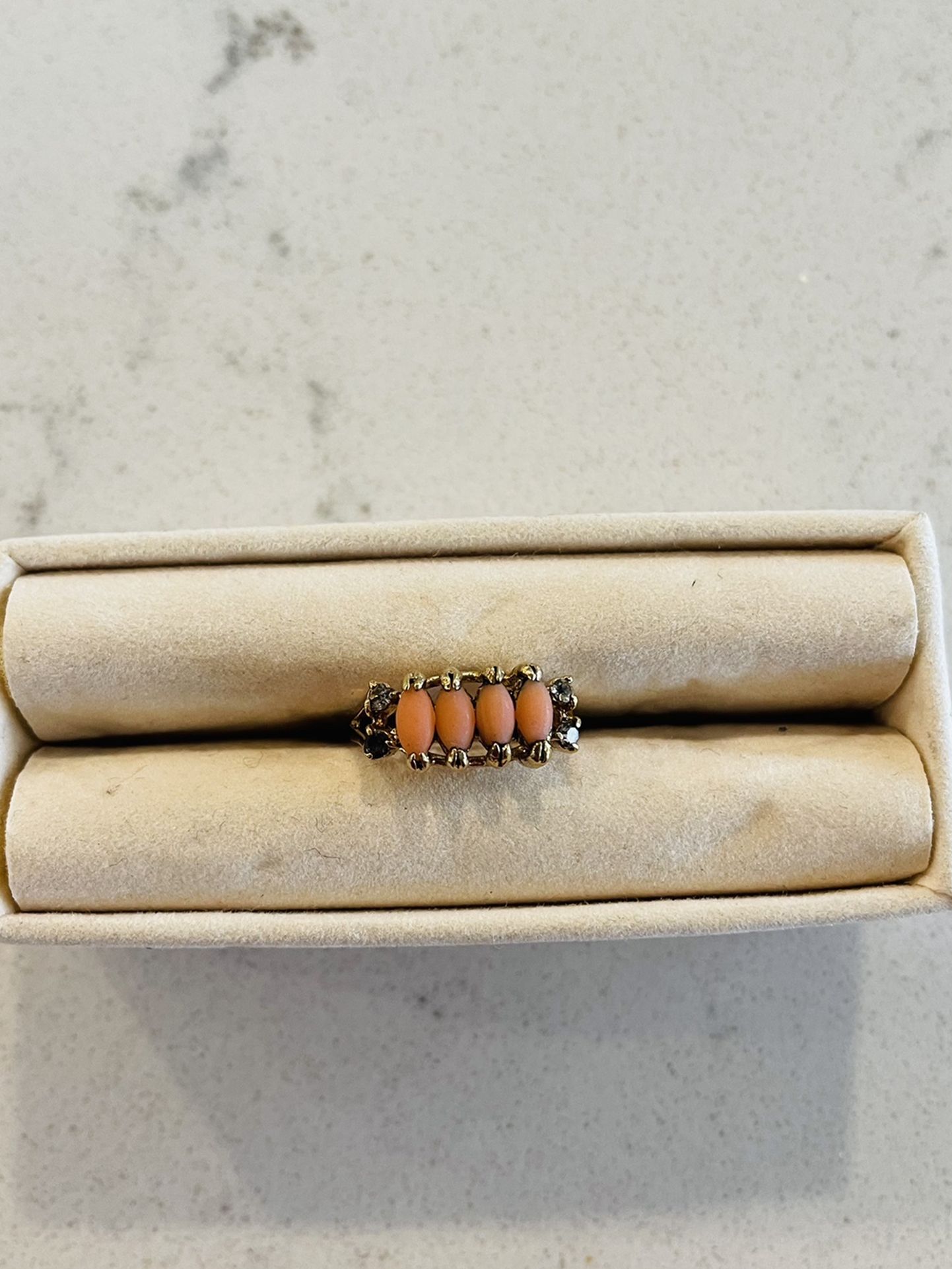 Vintage Coral Ring