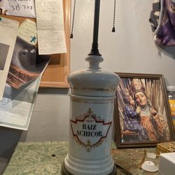 Vintage Apothecary Bottle Table Lamp 