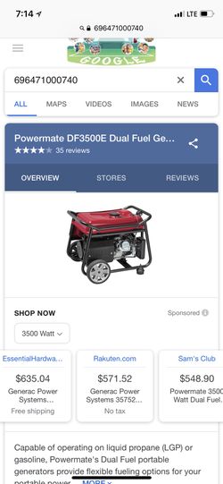 Powermate generator