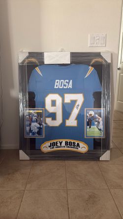 Joey Bosa Signed Jersey Framed 