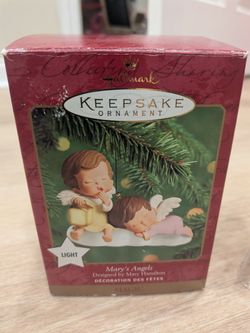 2000 Hallmark Mary’s Angels Lighted Ornament QLX7561 Original Box