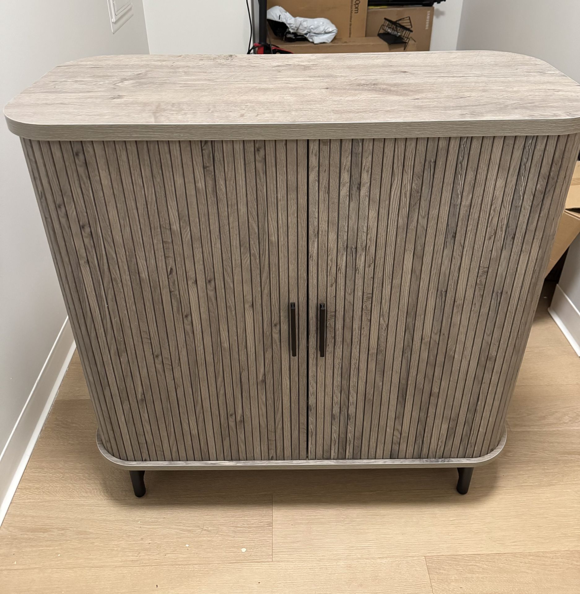 5 Tier Storage/Shoe Cabinet With Sliding Doors
