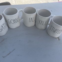 Rae Dunn fall mugs thanksgiving