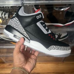 Jordan 3 Retro “Black Cement” (2018)  Sz 9.5