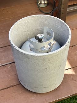 Concrete propane gas storage
