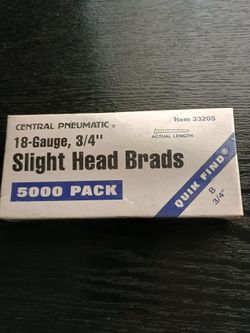 Brand New Box Of 3/4" Brad Nails