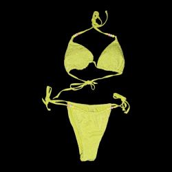 New Lime Green 2-piece Bikini Swimsuit Set 