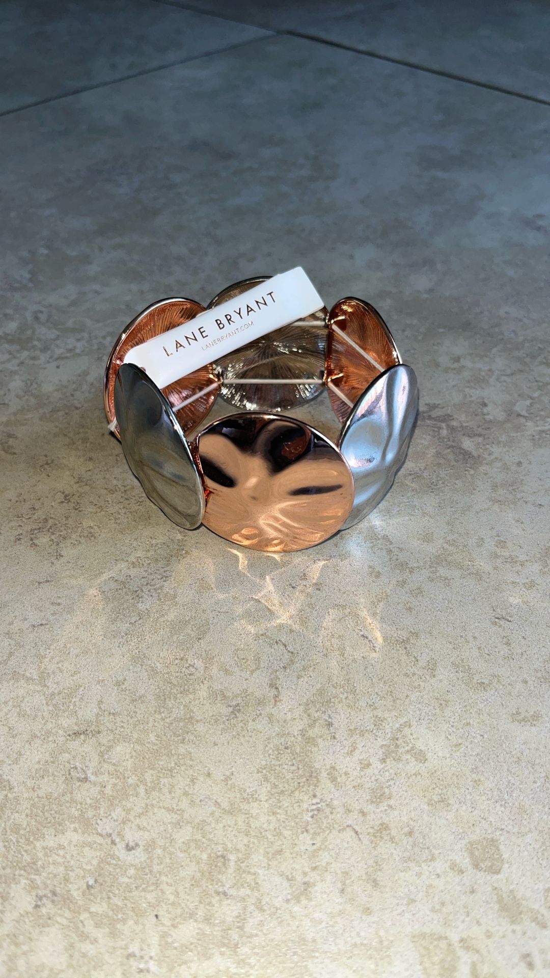 Lane Bryant Women’s Silver and Rose Gold Bracelet 